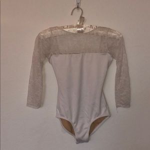 Suffolk white adult petite small Leotard. Uc
